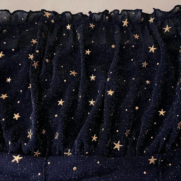 SHEIN Plus Lettuce Trim Galaxy Mesh Cami Top - Picture 9 of 9